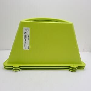 IKEA Krokig 3 Pc Set Kids Rm Storage Shelf Cubby Coat Hang Green